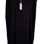 Good American  Black Midi Skirt NWT‎ Size 5 (fits 2X) Photo 0