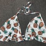 White Pineapple String Bikini Top Photo 0