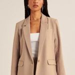 Abercrombie & Fitch NWOT Crepe Relaxed Single Breasted Blazer Jacket Photo 0