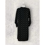 Handmade Long Sleeve V Neck Shift Dress Diamond Print Size Medium Photo 4