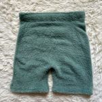 Gymshark x Whitney Simmons Bike Shorts Whitney Eyelash Knit Shorts Fuzzy Green S Photo 4
