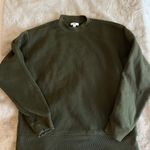 Nordstrom Oversized Green  Crewneck Photo 2