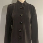 JM Collection Black ribbed suit jacket blazer  big buttons woman’s Large Photo 0