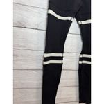 Alo Yoga   Legit  Legging BLACK & White Stripes  SMALL Photo 9