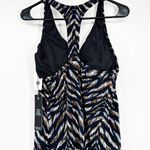 Magicsuit Taylor Printed Tankini Swimsuit Top in Neutral Territory Size 16 NWT Black Photo 3