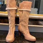 UGG  Heel Boots Leather Suede & Sheepskin NWOT Photo 3