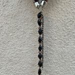 Vintage Animal Print Necklace Scarf Leopard Beaded Brown Photo 6