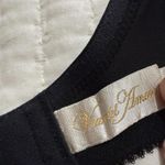 Via Del Amore 38DD Black Bra Underwire Unlined Flower Accent On Shoulder Size undefined Photo 4