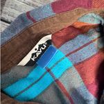 KAVU Plaid Flannel Shirt Blue Button Front Outdoor Hiking Casual Sm Photo 1