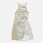 For Love & Lemons Lucy Satin Cutout Mini Dress in White XS Photo 4