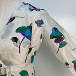 Intimissimi Silk Blouse White Purple Top Size M Photo 4