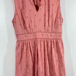 Old Navy  Coral Eyelet Midi Dress L Prairie Style Lined‎ Boho Sleeveless Summer Photo 10
