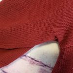 CHELSEA & THEODORE BURGUNDY KNIT HEAVY CARDIGAN L Red Size L Photo 4