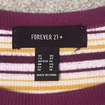 Forever 21  Ribbed Knit Striped Short Sleeve Fitted T-Shirt - PLUS SIZE Photo 5