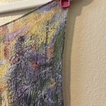 metropolitan museum art scarf Silk Claude Monet Palm Trees Bordighera Art Wear Blue Photo 2