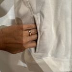 Athleta  Wildwood Heather Forever Fleece 1/4 Zip Sweatshirt Sz L Photo 4