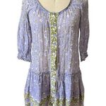 Poupette St. Barth Floral Watercolor Dropwaist Dress Cover Up Size Small Photo 0