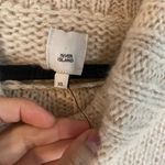 River Island NWOT  beige cable knit turtleneck sweater size XL Photo 1