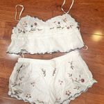 Free People NWOT Night Set Intimately Kate Embroidered cotton lace floral XL Photo 2