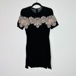 Sandro  Kyra Crepe Dress in Black Size 1 US Small Lace Career Chic Photo 7