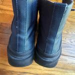 Jeffrey Campbell  Hiker Chunky Black and Blue Lace-Up Boots Photo 3