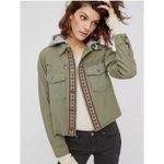 Free People Women's Weekend Wanderer Military Jacket Moss S/P Photo 9