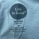 Life is Good  Shirt Womens Medium Blue Crusher Tee Breathe Basic Casual‎ Outdoors Photo 6