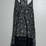 Mossimo Supply Co Women Sleeveless Black Print Tank Top size XS. Photo 0