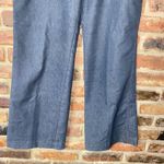 A Line  Dark Wash Blue Denim Stretch Flare Wide Leg Jeans Women's Size 10 Photo 2