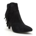 Glam Girl Fashion Black Ankle Boots with Fringe Size 9 Photo 0