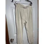 Something Navy  Size Small Meghan Cream Color Joggers Paperbag Waist Drawstring Photo 2