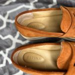 Portland leather Co Patina chunky Zoe Penny loafers in fawn suede size 10.5 Tan Photo 6
