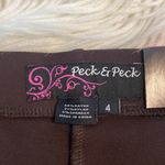 Peck & Peck  Ultimate Knit Slim Pant size 4 color brown brand new inseam 28” Photo 3