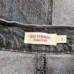 Levi Strauss Signature Women’s Maxi Denim Skirt Mid Rise Western in Gray Black 2 Photo 10