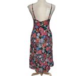 Rollas Size M Eve Tapestry Black Floral Print Button Up Midi Dress Size M Photo 3