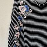 American Eagle Soft & Sexy Embroidered Floral Striped Tank Small Photo 6