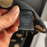 EXPRESS Portofino Polka Dot Sheer Black and Tan button down blouse Photo 7