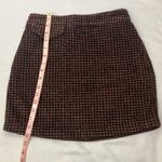 Urban Outfitters  Stylish Brown Corduroy Houndstooth  Mini Skirt womans small Photo 6
