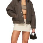 Danielle Guizio Taupe Wool Bra Top Photo 0