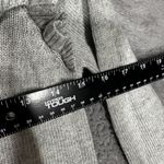 Aeropostale  Women’s Sweater Small Gray Ruffle Knit Long Sleeve Pullover Cotton B Photo 1