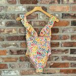 J.Crew Floral Ruffle One Piece Swimsuit Photo 1