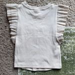 Shyanne Cream Ruffle Sleeve Top Photo 1