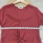 Amanda Uprichard Women’s Red Long Sleeve Halifax Top Blouse V-Neck Size S Photo 13