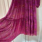 Ulla Johnson Ulla‎ Johnson Abelia Kaftan Maxi Dress Size 2 Pink Long Sleeve Floral Tier Flowy Photo 8