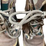 Sorel  Pac Tan Graphic Lace Up Fur Trim Winter Snow Boots Women Sz 8 Photo 12