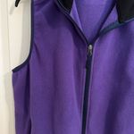 The Vermont Country Store Fleece Full Zip Vest Pockets Purple Size XL Photo 1