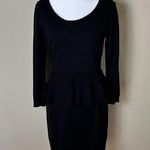 Calvin Klein  Sweater Dress with Peplum Scoop Neck Size Medium Photo 1