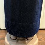 Alex Evenings  Sparkly Maxi Dress navy blue Plus Size 18 sleeveless semi sheer Photo 2