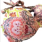 Victoria's Secret Victoria’s Secret Heavenly 3PC Fold Over Paisley Bikini Tankini M Halter Style Photo 7