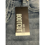 Refuge Boot Cut JeansJuniors Size 3 Mid Rise Embroidered Rear Denim Pants NWT Photo 10